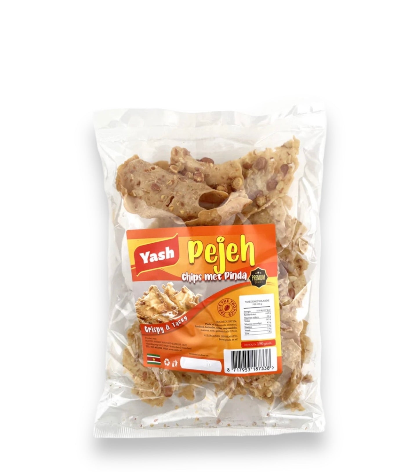 Pejeh chips con cacahuete Yash 150g