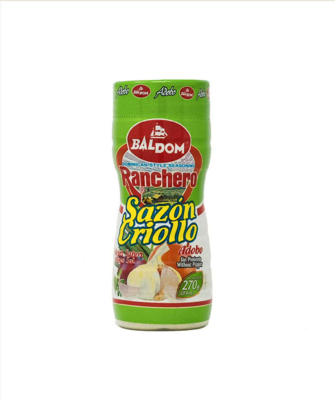BALDOM RANCHERO SAZON CRIOLLO SIN PIMIENTA (LICHT GROEN) 270G