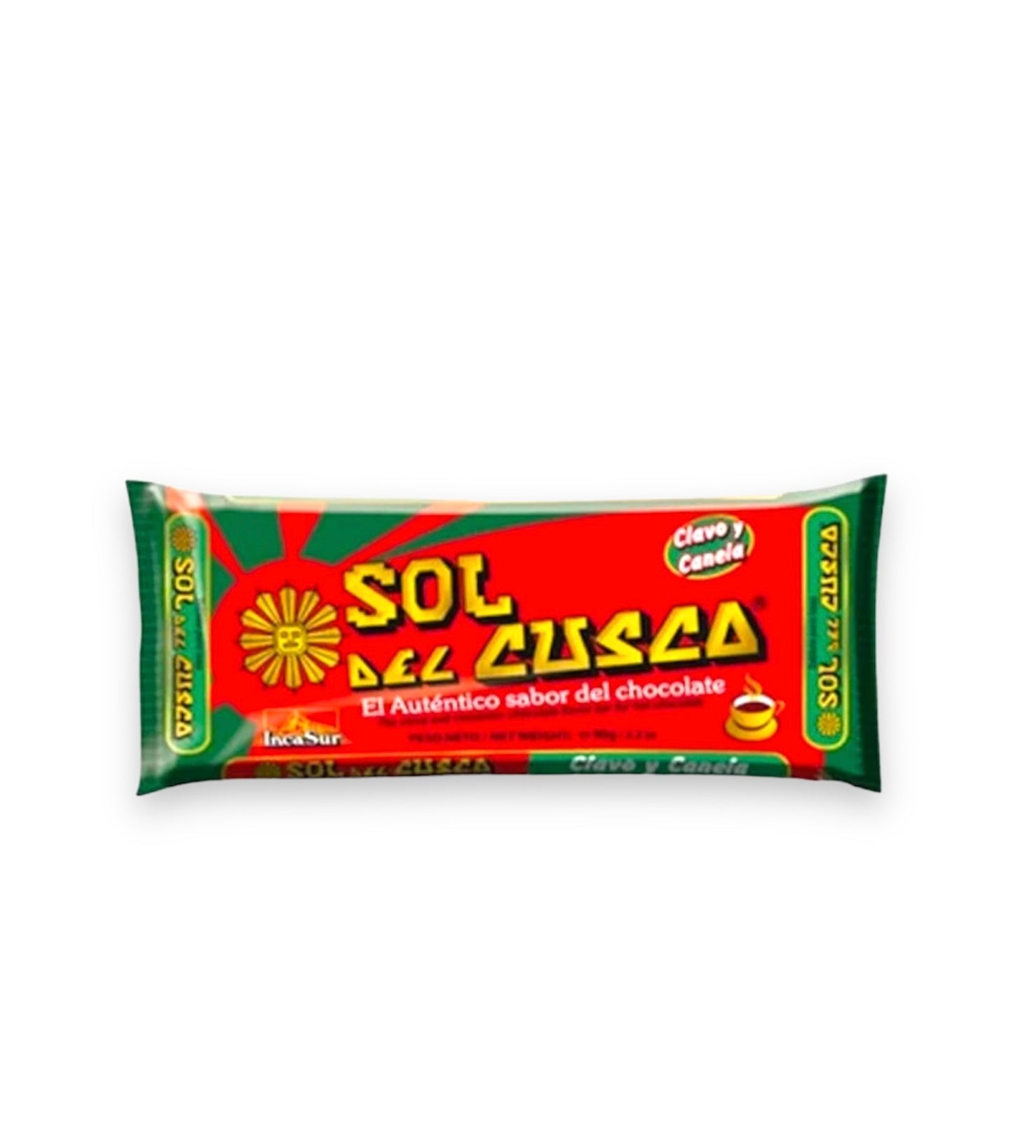 Sol del Cusco - Chocolate para Taza Clavo y Canela, 90 gram