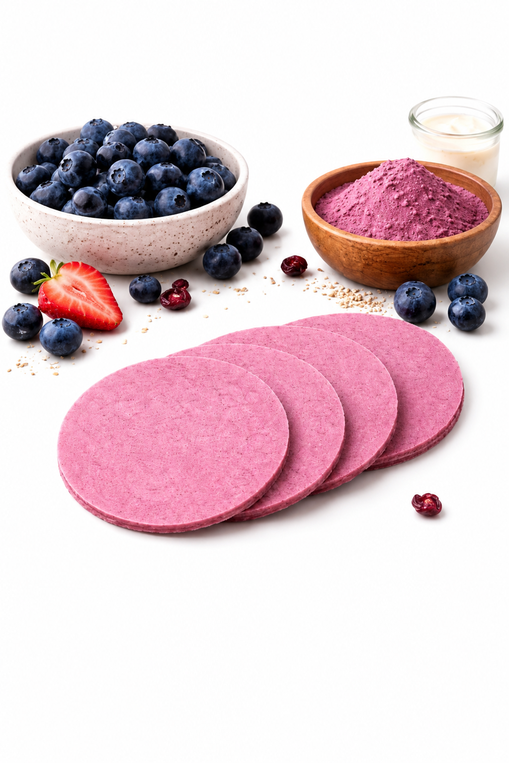 Amarant- en Tarwewafels Smaak Cranberry (50 g)