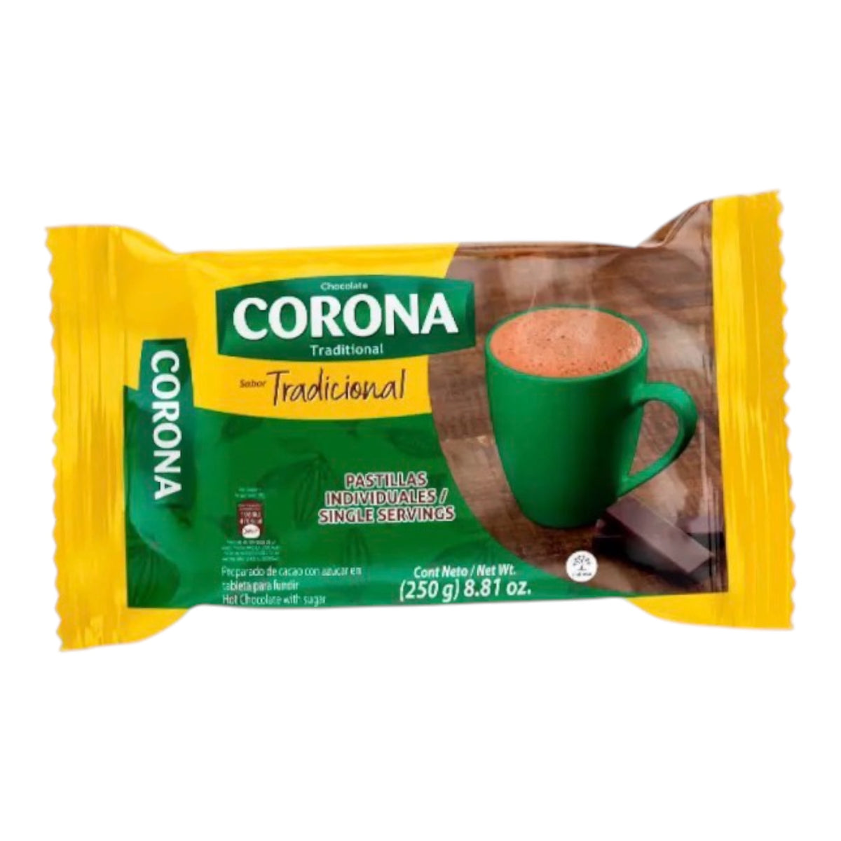 Chocolate Corona formato pastilla250gr