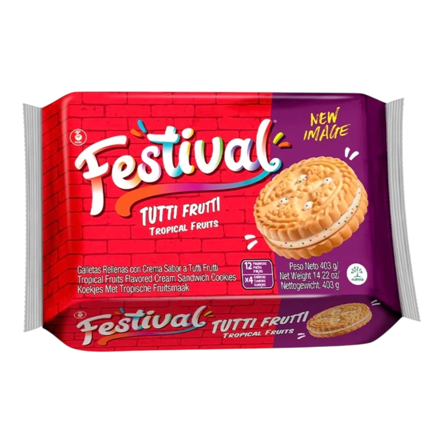 GALLETA FESTIVAL TUTTI FRUTTI 12packs