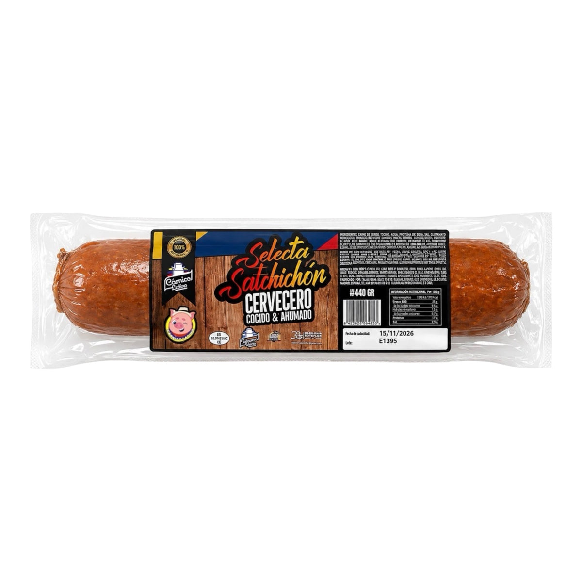 Salchichón Cervecero Cárnico Latino 440 g